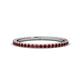 1 - Lara 1.70 mm Red Garnet Eternity Band 