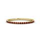 1 - Lara 1.70 mm Red Garnet Eternity Band 