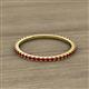 2 - Lara 1.70 mm Red Garnet Eternity Band 