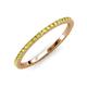3 - Lara 1.70 mm Yellow Diamond Eternity Band 