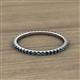 2 - Lara 1.70 mm Blue Diamond Eternity Band 