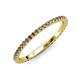 3 - Lara 1.70 mm Smoky Quartz Eternity Band 