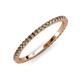 3 - Lara 1.70 mm Smoky Quartz Eternity Band 