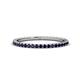 1 - Lara 1.70 mm Blue Sapphire Eternity Band 