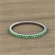 2 - Lara 1.70 mm Green Garnet Eternity Band 