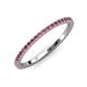 3 - Lara 1.70 mm Pink Tourmaline Eternity Band 