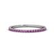 1 - Lara 1.70 mm Amethyst Eternity Band 