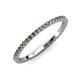 3 - Lara 1.70 mm Smoky Quartz Eternity Band 