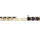 2 - Cliona 4.10 mm Blue Sapphire Eternity Tennis Bracelet 