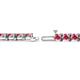 2 - Cliona 4.10 mm Pink Tourmaline Eternity Tennis Bracelet 