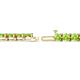 2 - Cliona 4.10 mm Peridot Eternity Tennis Bracelet 