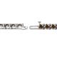 2 - Cliona 4.10 mm Smoky Quartz Eternity Tennis Bracelet 