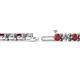 2 - Cliona 4.10 mm Ruby and Diamond Eternity Tennis Bracelet 