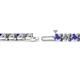 2 - Cliona 4.10 mm Tanzanite and Diamond Eternity Tennis Bracelet 