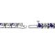 2 - Cliona 4.10 mm Iolite and Diamond Eternity Tennis Bracelet 