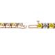 2 - Cliona 4.10 mm Yellow Sapphire and Diamond Eternity Tennis Bracelet 