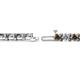 2 - Cliona 4.10 mm Smoky Quartz and Diamond Eternity Tennis Bracelet 