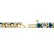 2 - Cliona 4.10 mm Blue and White Diamond Eternity Tennis Bracelet 