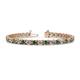 1 - Cliona 4.10 mm Diamond and Lab Created Alexandrite Eternity Tennis Bracelet 