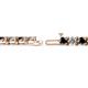 2 - Cliona 4.10 mm Black and White Diamond Eternity Tennis Bracelet 