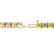 2 - Cliona 4.10 mm Yellow Sapphire and Diamond Eternity Tennis Bracelet 