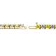 2 - Cliona 3.30 mm Yellow Sapphire and Diamond Eternity Tennis Bracelet 