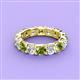 3 - Laida 4.00 mm Peridot and Lab Grown Diamond Eternity Band 