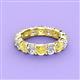 3 - Laida 4.00 mm Yellow Sapphire and Lab Grown Diamond Eternity Band 