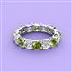 3 - Laida 4.00 mm Peridot and Lab Grown Diamond Eternity Band 