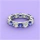 3 - Laida 4.00 mm Iolite and Lab Grown Diamond Eternity Band 