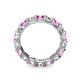 6 - Laida 3.80 mm Pink Sapphire and Diamond Eternity Band 