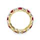 6 - Laida 3.80 mm Ruby and Diamond Eternity Band 