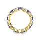 6 - Laida 3.80 mm Iolite and Diamond Eternity Band 