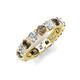 5 - Laida 3.80 mm Smoky Quartz and Diamond Eternity Band 