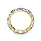 6 - Laida 3.80 mm Tanzanite and Diamond Eternity Band 