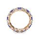 6 - Laida 3.80 mm Iolite and Diamond Eternity Band 