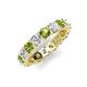 5 - Laida 3.80 mm Peridot and Diamond Eternity Band 