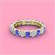 4 - Laida 3.40 mm Tanzanite and Diamond Eternity Band 