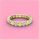 4 - Laida 3.40 mm Yellow Sapphire and Diamond Eternity Band 