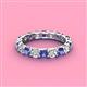 4 - Laida 3.40 mm Iolite and Diamond Eternity Band 