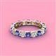 4 - Laida 3.40 mm Iolite and Diamond Eternity Band 