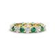 1 - Laida 3.40 mm Diamond and Lab Created Alexandrite Eternity Band 