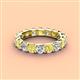 4 - Laida 3.80 mm Yellow Sapphire and Lab Grown Diamond Eternity Band 