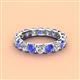 4 - Laida 3.80 mm Tanzanite and Lab Grown Diamond Eternity Band 