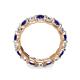 6 - Laida 3.80 mm Blue Sapphire and Lab Grown Diamond Eternity Band 