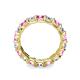 6 - Laida 3.80 mm Pink Sapphire and Lab Grown Diamond Eternity Band 