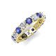 5 - Laida 3.80 mm Iolite and Lab Grown Diamond Eternity Band 