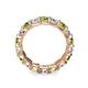 6 - Laida 3.80 mm Peridot and Lab Grown Diamond Eternity Band 