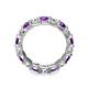 6 - Laida 3.80 mm Amethyst and Lab Grown Diamond Eternity Band 