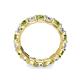 6 - Laida 3.80 mm Peridot and Lab Grown Diamond Eternity Band 